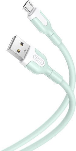 Інтерфейсний кабель XO NB212 USB-microUSB 1m Green