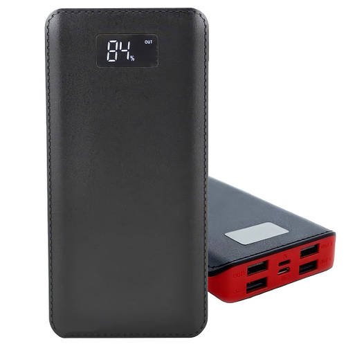 Портативний зарядний пристрій Power Bank з індикатором заряду на 50000 mAh Компактний Power Bank c 4 USB