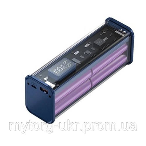 Корпус для складання Power Bank 8х18650 PD22 5W  Синій