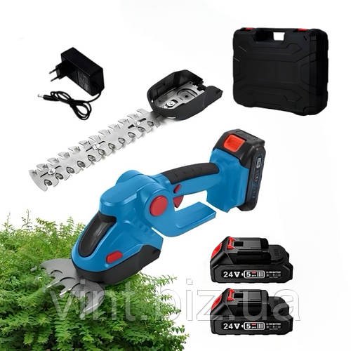 Акумуляторні кущорізи 24V, електричні ножиці для стрижки трави. (2АКБ 24V)