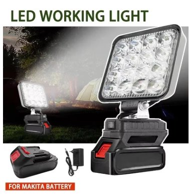 Багатофункціональний ліхтар прожектор 16LED на акумулятор Makita Біле світло