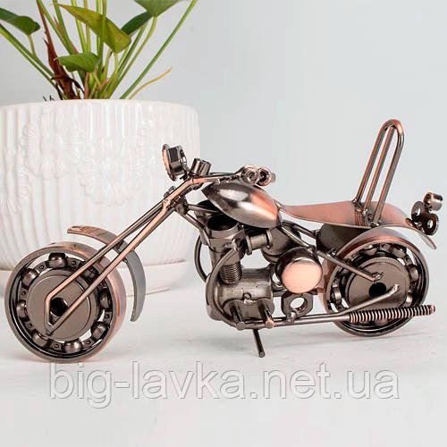 Статуетка мотоцикла Harley залізний чоппер  Мідний