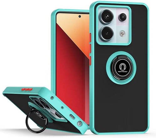 Захисний чохол MatteLuxe Xiaomi Redmi Note 13 Pro 5G (з кільцем) Light Blue