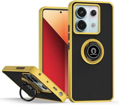 Захисний чохол MatteLuxe Xiaomi Redmi Note 13 Pro 5G (з кільцем) Yellow