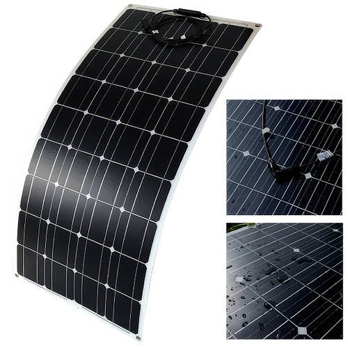 Монокристалічна гнучка сонячна панель 595x925x2.6 мм Flexible panel 100W Портативна сонячна панель