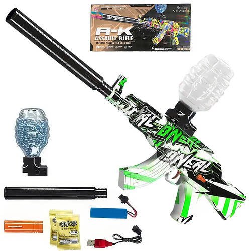 Автомат стріляє орбізами на акумуляторі GUN TOYS WH10 Автомат для хлопчиків на гелевих кульках