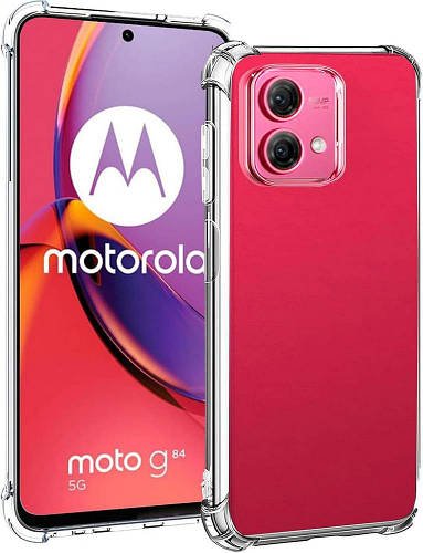 Прозорий чохол MultiCam Motorola G84 (посилений кутами)