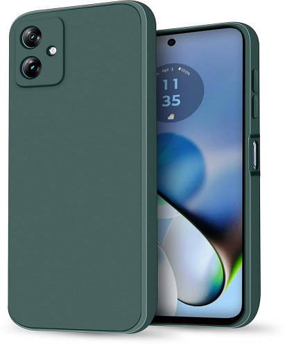 Силіконовий чохол HardCorner Motorola Moto G54 (з мікрофіброю) Green