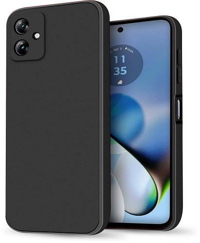 Силіконовий чохол HardCorner Motorola Moto G54 (з мікрофіброю) Black