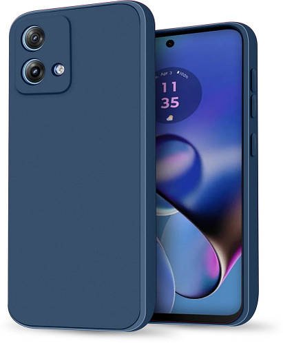Силіконовий чохол HardCorner Motorola Moto G84 (з мікрофіброю) Blue
