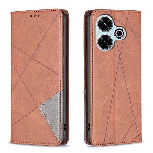 Чохол книжка SHLab Prisma Xiaomi Redmi 13 (4G/5G) Brown