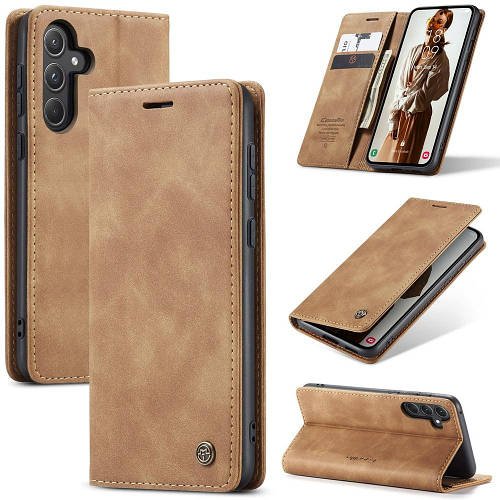 Чохол книжка з магнітом Samsung Galaxy A35 A356 CaseMe Brown