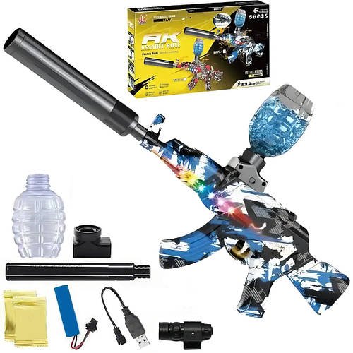 Автомат на орбізах акумуляторний з світловими ефектами GUN TOYS WH77 Орбібольний автомат на гелевих кульках