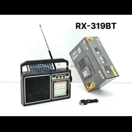 Радіоприймач сонячною панеллю Golon KB RX BT 319 SOLAR з Bluetooth і USB/SD HP227