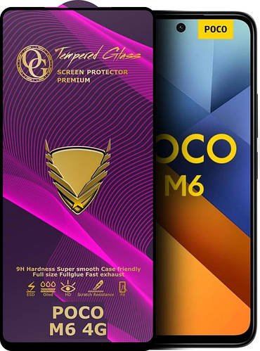 Захисне скло GoldenArmor Xiaomi Poco M6 4G (Full Glue)