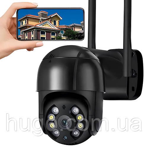 Вулична WIFI камера відеоспостереження 4Mp, A8 / Поворотна камера спостереження / IP камера