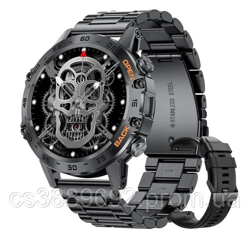 Чоловічий розумний годинник смарт з bluetooth для сучасних чоловіків Smart Watch Uwatch, красивий ударостійкий смартгодинник