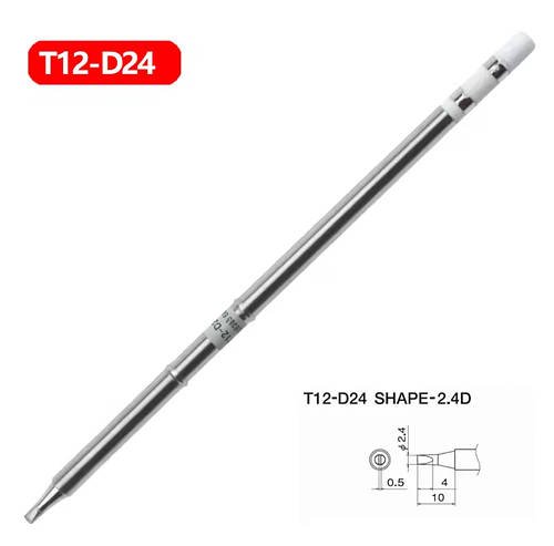 Жало T12 - D24 6 Ом, до паяльників HAKKO, QUICKO T12, ANENG-SL108, ZOYI ZT-N1 - для паяння компонентів BGА