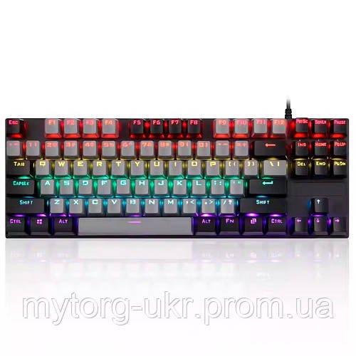 Клавіатура механічна для геймерів з RGB-підсвічуванням  Чорний
