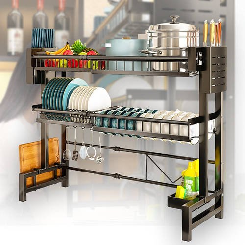 Сушарка-стелаж двоярусна регульована для сушіння посуду Kitchenware AND-8