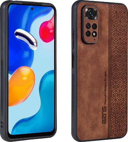 Мікрозамшевий чохол AZNS Xiaomi Redmi Note 12 Pro 4G Brown