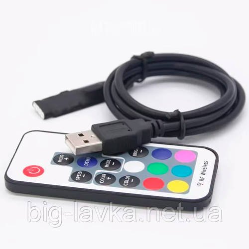 Контролер USB-RF 5-24V на 17 клавіш для RGB стрічок