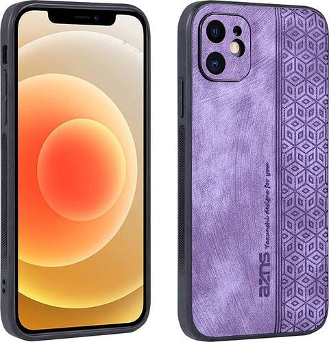 Мікрозамшевий чохол AZNS iPhone 12 Lilac