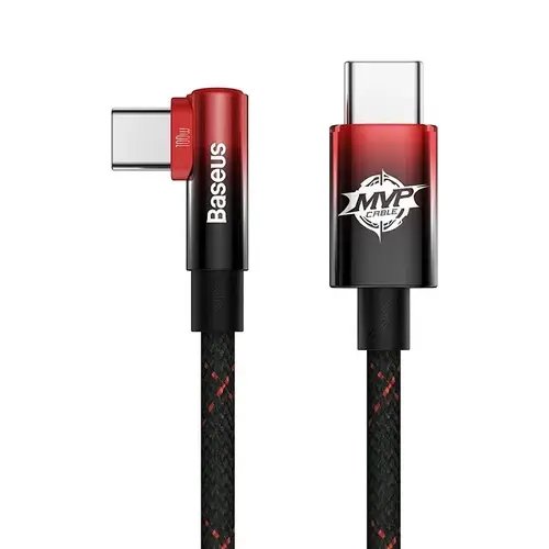 Ігровий кабель Baseus MVP 2 Elbow-shaped Fast Charging Data Cable Type-C - Type-C швидка зарядка 100W 1м