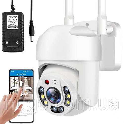 Вулична камера відеоспостереження WiFi, 4MP, iCam365 / Вайфай камера спостереження / IP камера