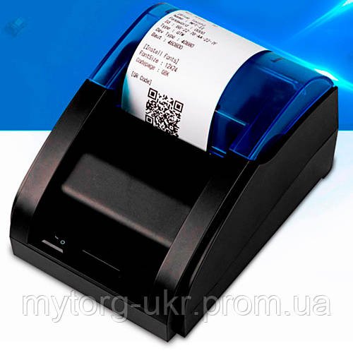 Термопринтер Z58B USB, Bluetooth  Чорний