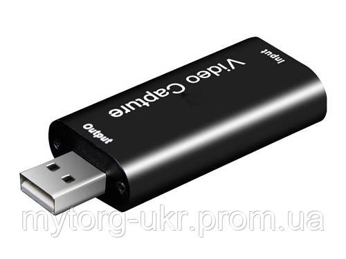 Міні карта відео захоплення USB до HDMI Відеореєстратор  1080P  чорний