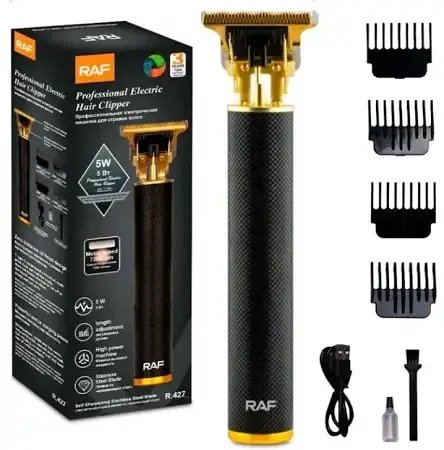 Акумуляторна Універсальна Машинка для стрижки Domotec/RAF R-427/ Набір для стрижки