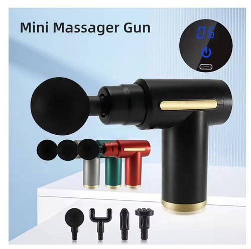 Портативний ручний масажер Mini Massager Gun з вбудованим екраном SN27