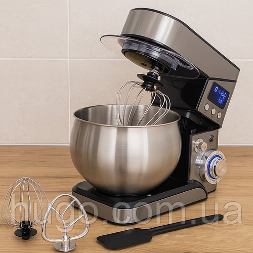 Міксер планетарний з чашею 6л, 4000Вт, 6 швидкостей, Top Kitchen Tk00224, Чорний / Кухонний тістоміс / Тістоміс міксер