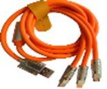 Кабель перехідник від USB на Type-C для iPhone і Micro USB HP227