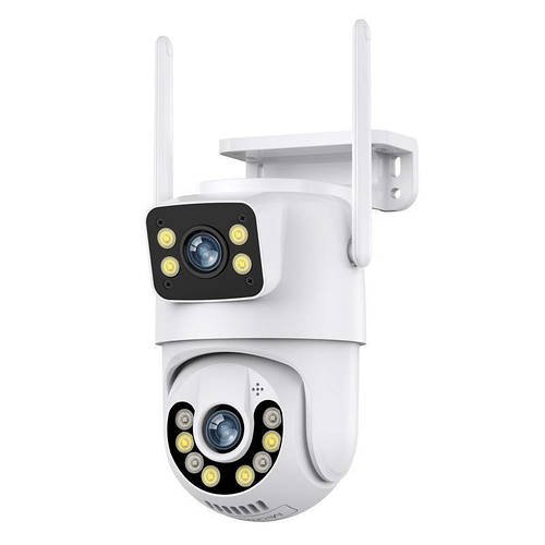 PTZ-DW4 Вулична поворотна IP Wi-Fi камера відеоспостереження 6MP (3+3MP), з подвійним об'єктивом, нічним баченням