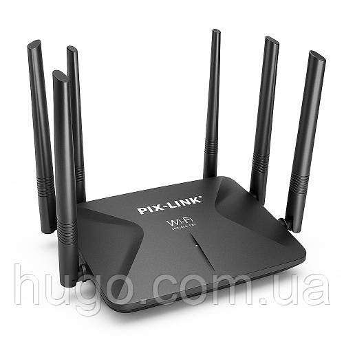Високошвидкісний Wi-Fi роутер 300 Мбіт/с, 6 антен, LV-WR50Q / Маршрутизатор для дому / Вай фай роутер