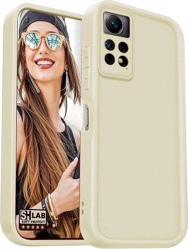 Матовий силіконовий чохол SHLab SoftProtect Xiaomi Redmi Note 11S Beige