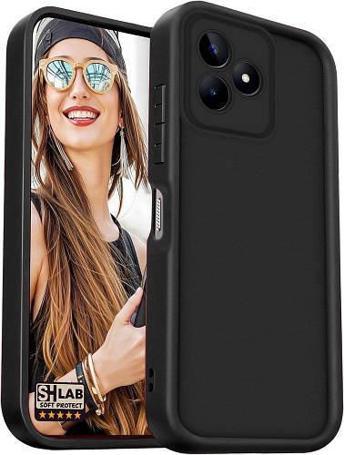 Матовий силіконовий чохол SHLab SoftProtect Realme C51 Black