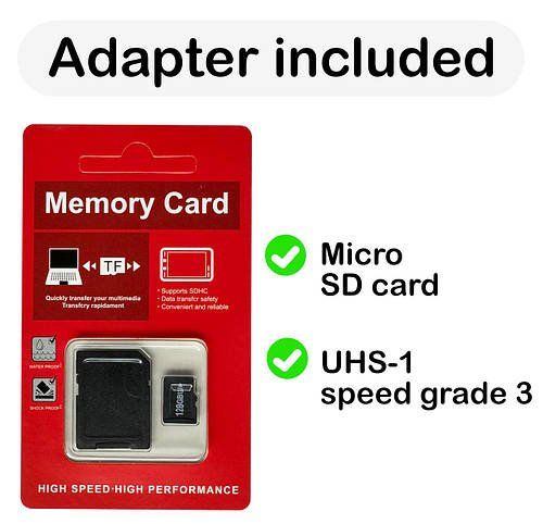 MicroSD карта пам'яті (64GB) для трекерів, IP-камер і відеокамер SN27