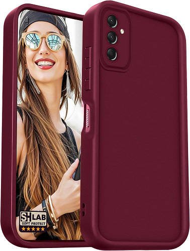 Матовий силіконовий чохол SHLab SoftProtect Samsung Galaxy A24 A245 Wine