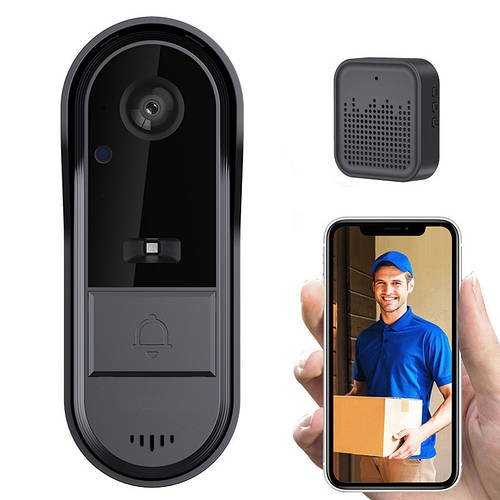 Розумний дверний дзвінок TUYA Doorbell M9 з камерою HD, нічним баченням, датчиком руху та двостороннім зв'язком