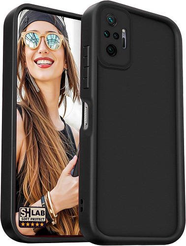 Матовий силіконовий чохол SHLab SoftProtect Xiaomi Redmi Note 10 Pro Black