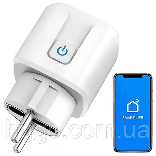 Розумна wifi розетка з таймером 16А, 3300Вт, Smart WiFi / Смарт розетка / Вайфай розетка