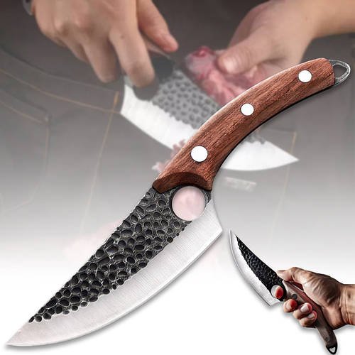 Кухонний ніж універсальний 28 см з дерев'яною ручкою та сталевим лезом Satori