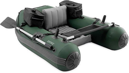 Човен надувний для риболовлі Intex Big Catch Pro (165-119-38см, 2 знімних тримача для вудок, весла) 68381