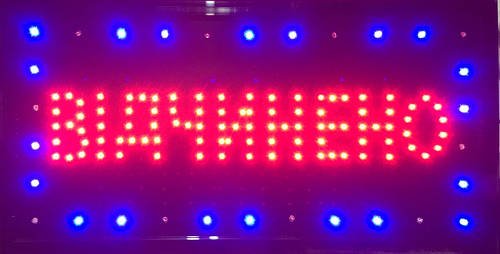 Світлодіодна вивіска ВІДЧИНЕНО LED 48х25 см світлового табло YU227