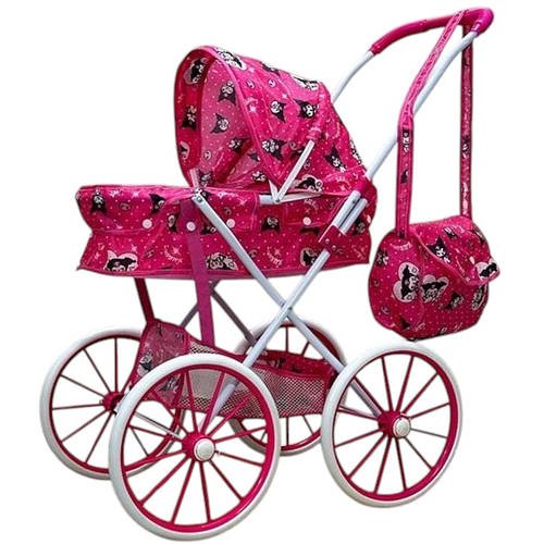 Коляска для ляльок KUROMI TK Group (складана конструкція, сумочка, кошик, металевий каркас) ТК 21-374