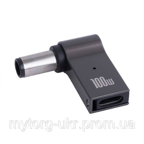 Адаптер живлення USB Type-C - 100W швидка зарядка для ноутбука  Сірий