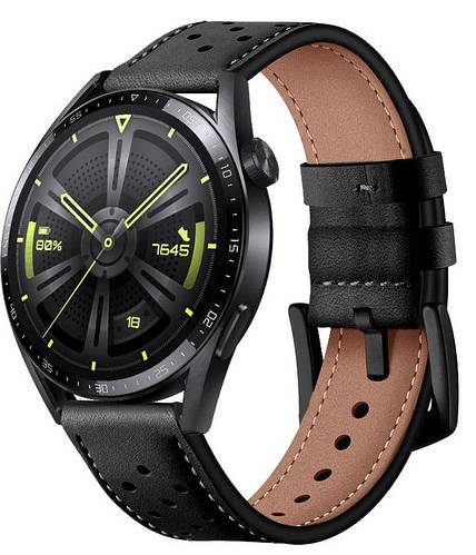 Шкіряний ремінець Classico для Amazfit Cheetah Round / Cheetan Pro Black